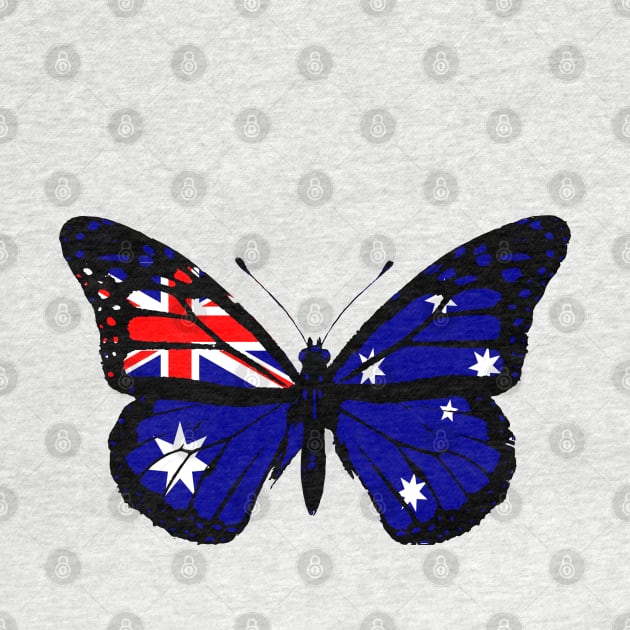 Australia Monarch Butterfly Flag of Australia To Celebrate Australia Day (Support Australia) by Mochabonk